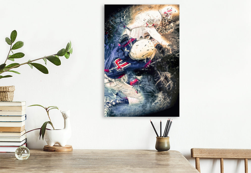 Premium textile canvas Premium textile canvas 80 cm x 120 cm high American football 