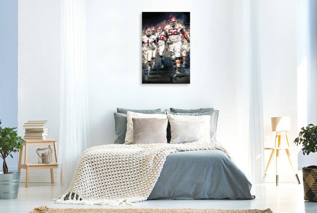 Premium textile canvas Premium textile canvas 80 cm x 120 cm high American football 