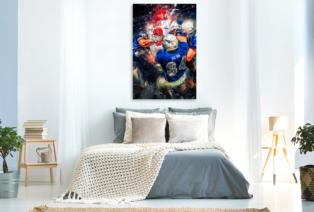Premium textile canvas Premium textile canvas 80 cm x 120 cm high American football 
