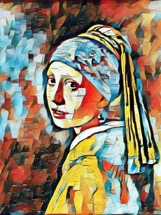Das Mädchen mit dem Perlenohrring - CALVENDO Foto-Puzzle'