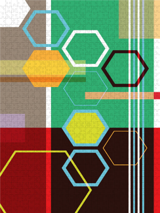 Geometrical ART_11 2000 Teile Puzzle hoch - CALVENDO Foto-Puzzle'