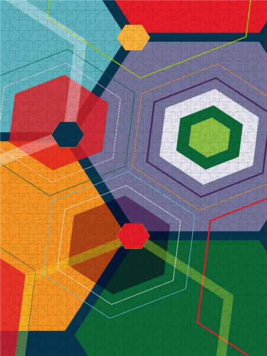 Geometrical ART_2 2000 Teile Puzzle hoch - CALVENDO Foto-Puzzle'