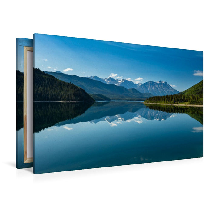 Premium Textil-Leinwand Lake Muncho