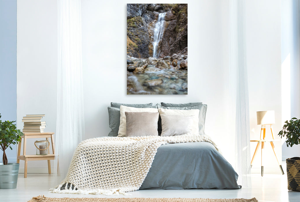 Premium Textil-Leinwand Premium Textil-Leinwand 80 cm x 120 cm  hoch Ein Motiv aus dem Kalender Wasserfälle