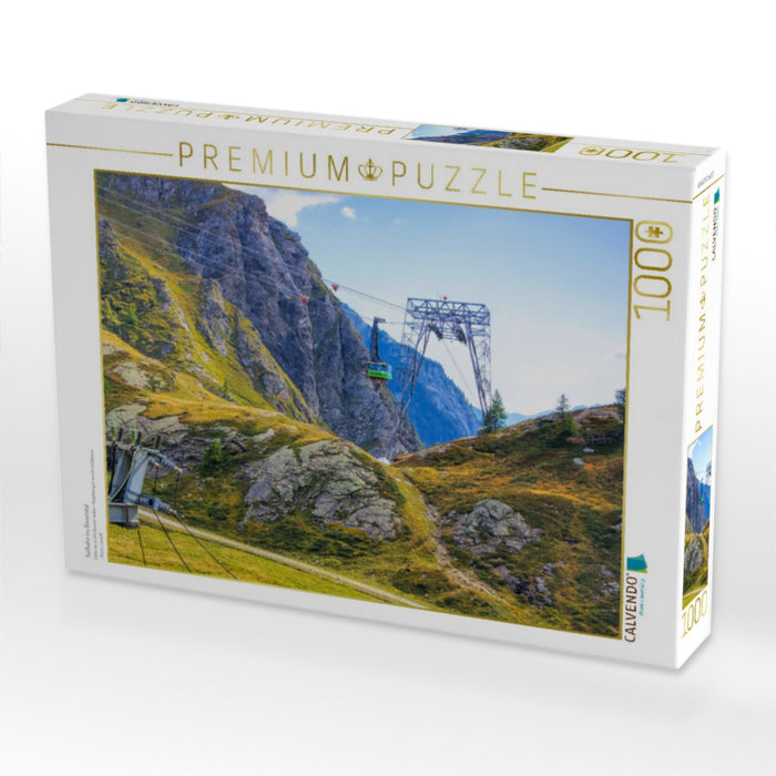 Seilbahn ins Bavonatal - CALVENDO Foto-Puzzle'