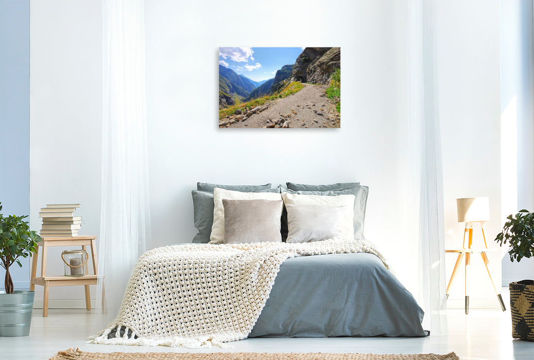 Premium textile canvas Premium textile canvas 120 cm x 80 cm across Bavonatal 