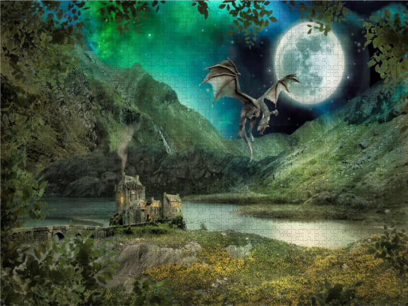Ein Motiv aus dem Kalender Land der Drachen 1000 Teile Puzzle quer - CALVENDO Foto-Puzzle'