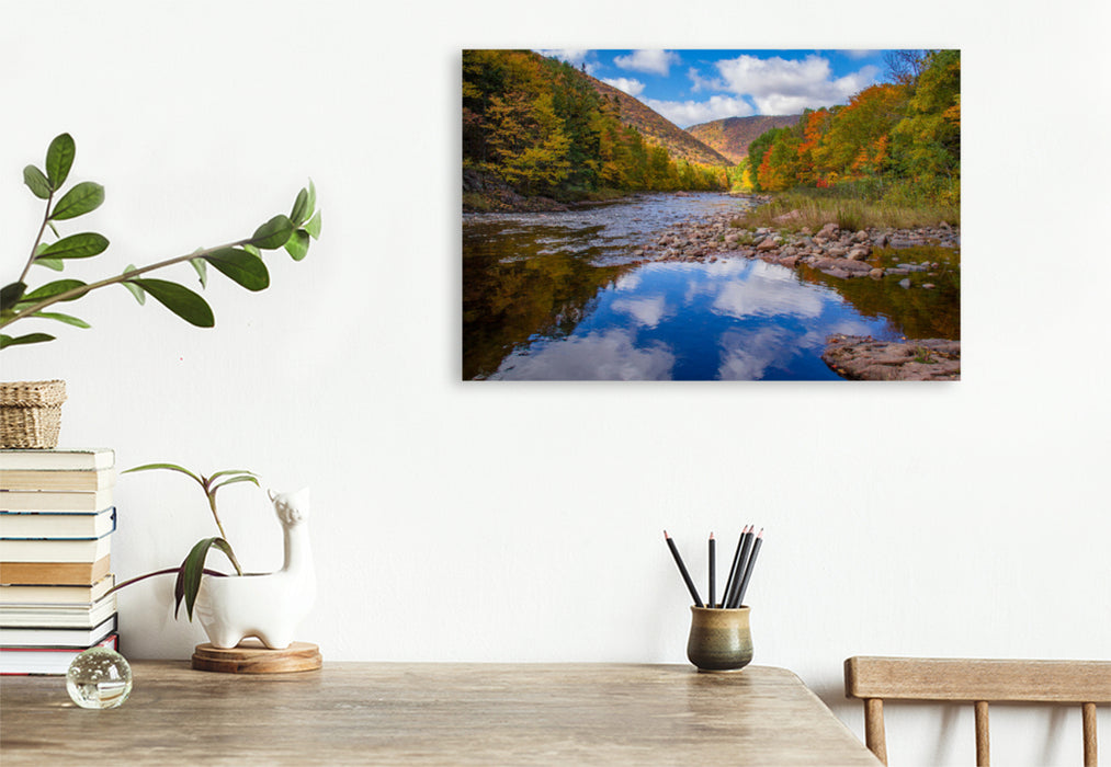 Premium textile canvas Premium textile canvas 120 cm x 80 cm landscape Salmon Pools Trail 