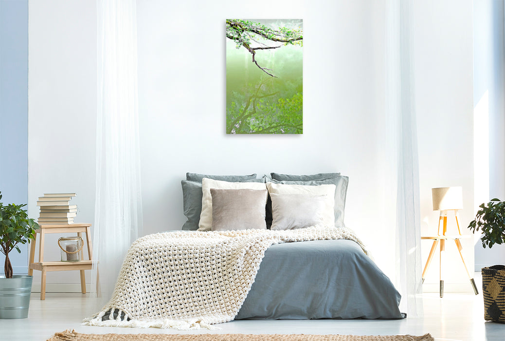 Premium Textil-Leinwand Premium Textil-Leinwand 80 cm x 120 cm  hoch Ein Bild des Wassereffektkalenders
