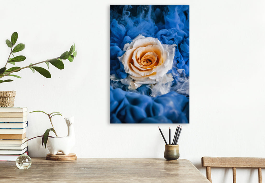 Premium textile canvas Premium textile canvas 80 cm x 120 cm high Magic rose 