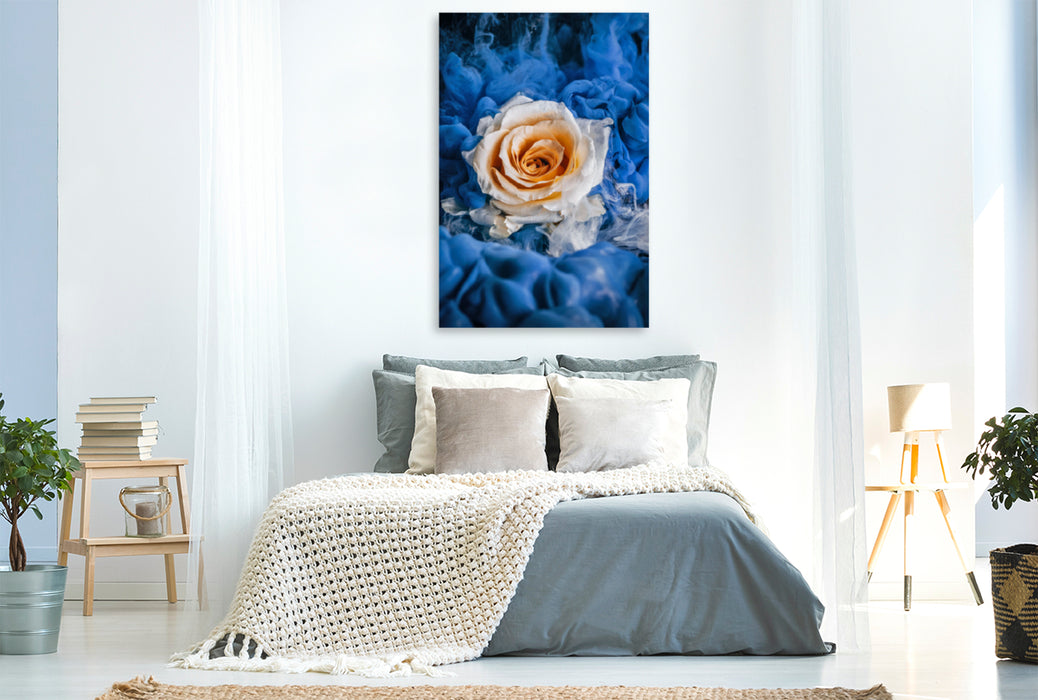 Premium textile canvas Premium textile canvas 80 cm x 120 cm high Magic rose 