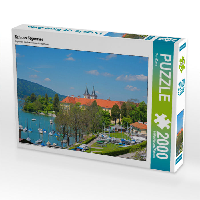 Schloss Tegernsee 2000 Teile Puzzle quer - CALVENDO Foto-Puzzle'