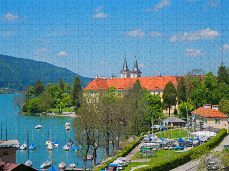 Schloss Tegernsee 2000 Teile Puzzle quer - CALVENDO Foto-Puzzle'
