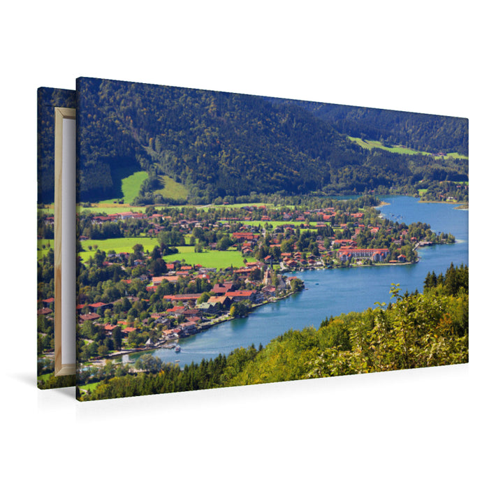 Premium Textil-Leinwand Rottach-Egern am Tegernsee