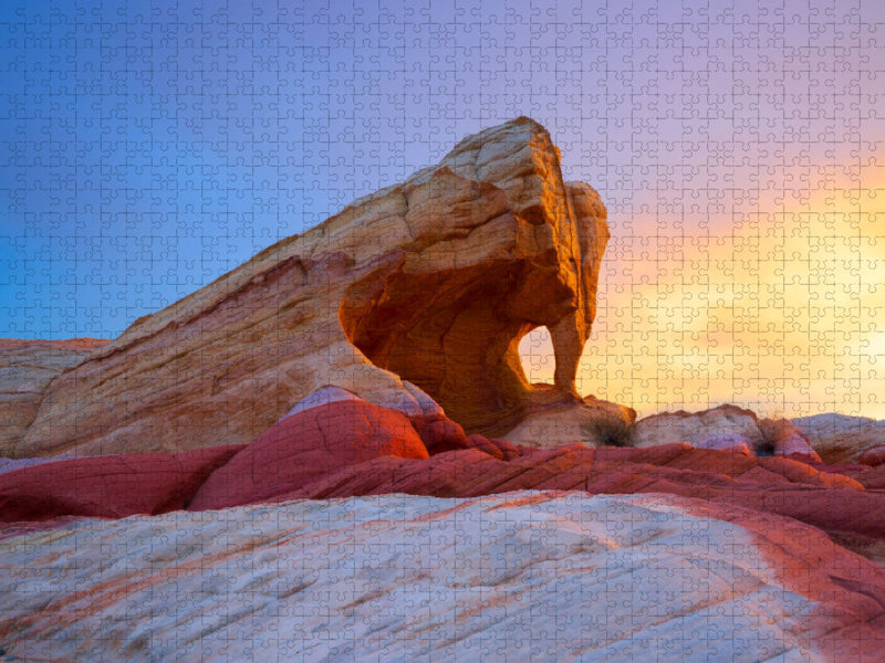 Valley of fire, Nevada, USA - CALVENDO Foto-Puzzle'