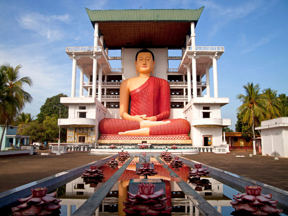 Buddhastatue im Weherahena-Tempel Matara - CALVENDO Foto-Puzzle'
