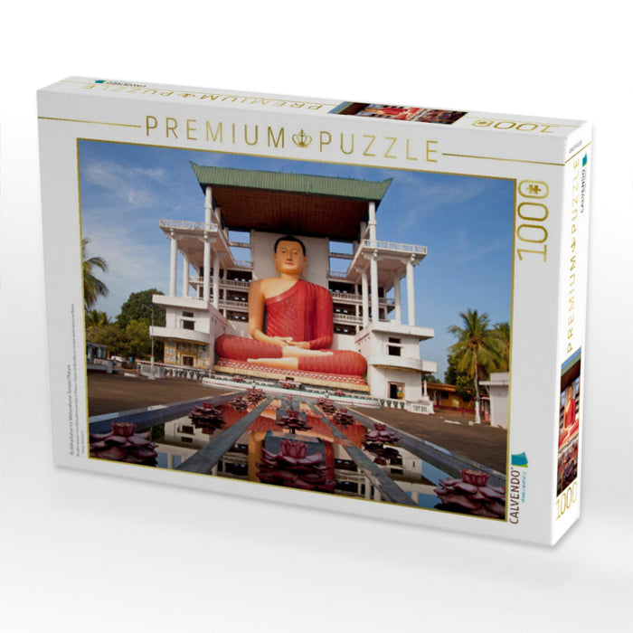Buddhastatue im Weherahena-Tempel Matara - CALVENDO Foto-Puzzle'