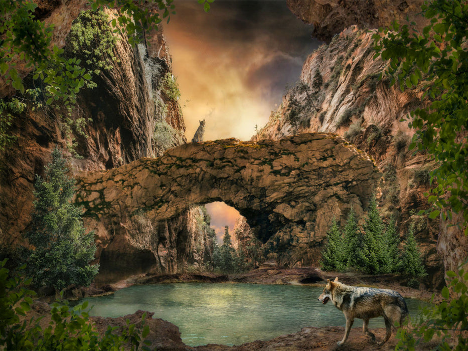 Ein Motiv aus dem Kalender Der lange Weg der Wölfe - CALVENDO Foto-Puzzle'