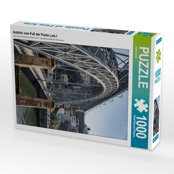 Anblick vom Fuß der Ponte Luis I 2000 Teile Puzzle hoch - CALVENDO Foto-Puzzle'