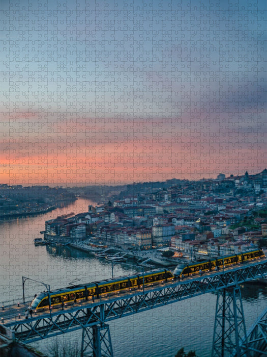 Ponte Luis I im Abendrot - CALVENDO Foto-Puzzle'