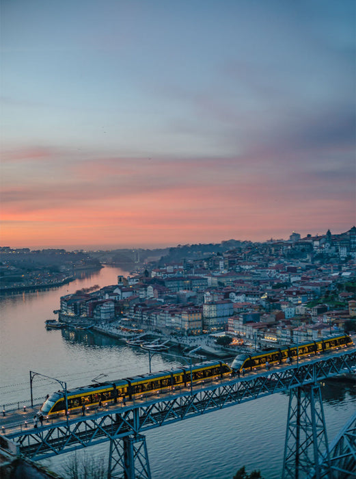 Ponte Luis I im Abendrot 2000 Teile Puzzle hoch - CALVENDO Foto-Puzzle'