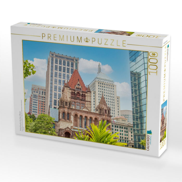 Trinitiy Church in the City of Boston - CALVENDO Foto-Puzzle'