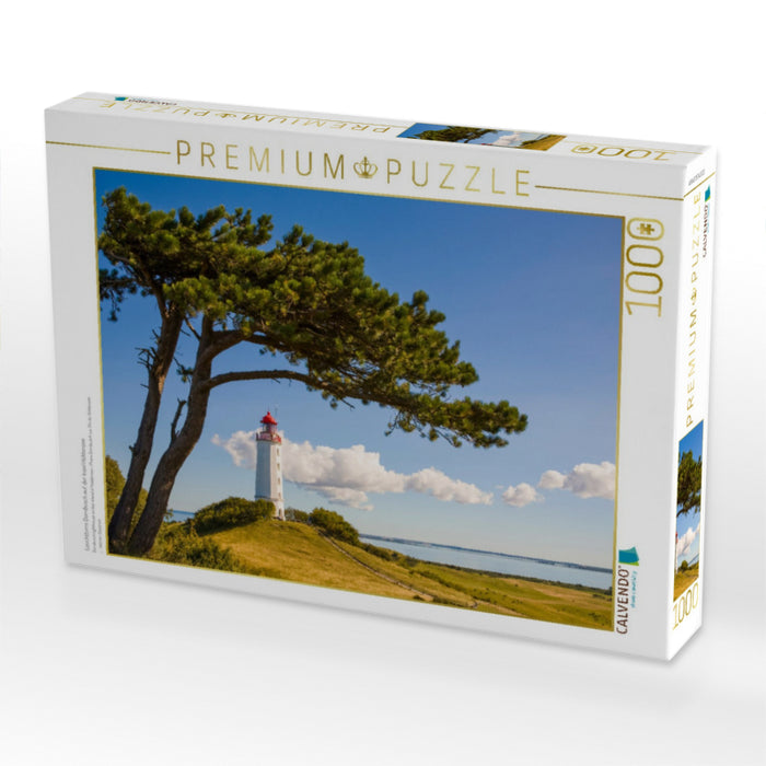 Leuchtturm Dornbusch auf der Insel Hiddensee - CALVENDO Foto-Puzzle'