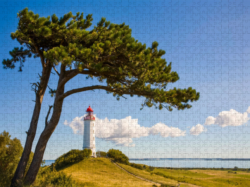 Leuchtturm Dornbusch auf der Insel Hiddensee - CALVENDO Foto-Puzzle'