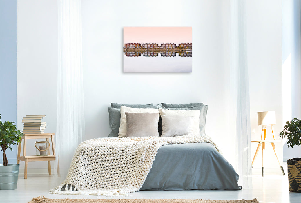 Premium textile canvas Premium textile canvas 120 cm x 80 cm across A motif from the calendar Baltic Sea Resort Olpenitz 