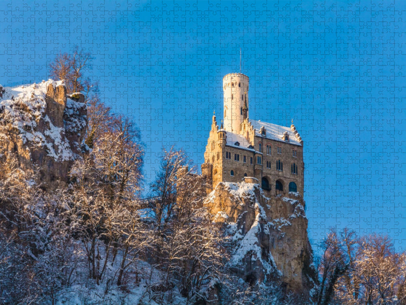 Schloss Lichtenstein auf der Schwäbischen Alb - CALVENDO Foto-Puzzle'