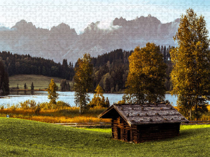 Schwarzsee am Wilden Kaiser in Kitzbühel - CALVENDO Foto-Puzzle'