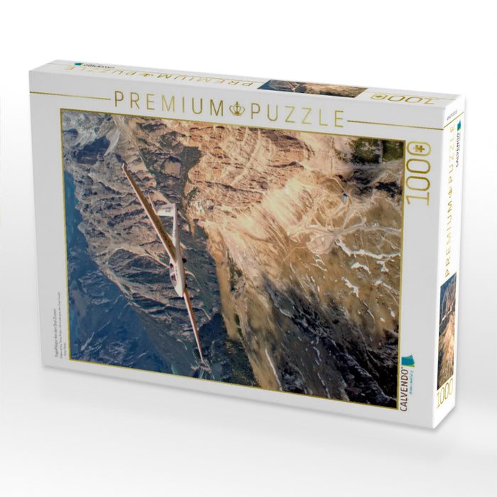 Segelflieger bei den Drei Zinnen - CALVENDO Foto-Puzzle'