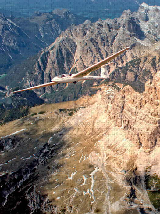 Segelflieger bei den Drei Zinnen - CALVENDO Foto-Puzzle'