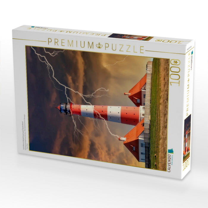 Leuchtturm Westerheversand, Deutschland - CALVENDO Foto-Puzzle'