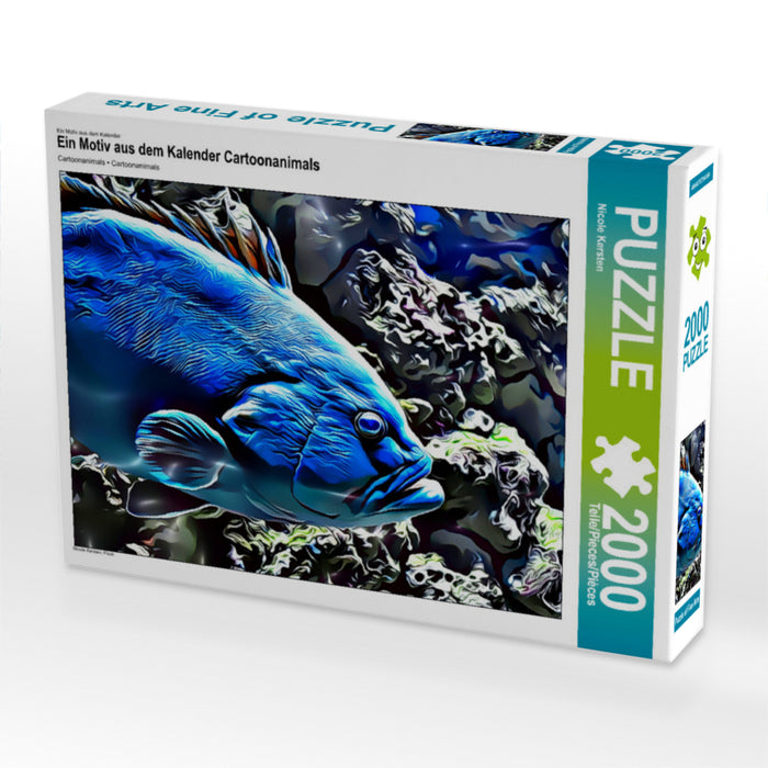 Ein Motiv aus dem Kalender Cartoonanimals 2000 Teile Puzzle quer - CALVENDO Foto-Puzzle'