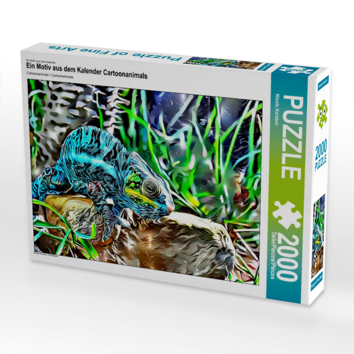 Ein Motiv aus dem Kalender Cartoonanimals 2000 Teile Puzzle quer - CALVENDO Foto-Puzzle'
