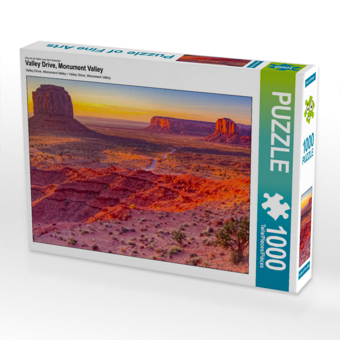 Valley Drive, Monument Valley 1000 Teile Puzzle quer - CALVENDO Foto-Puzzle'