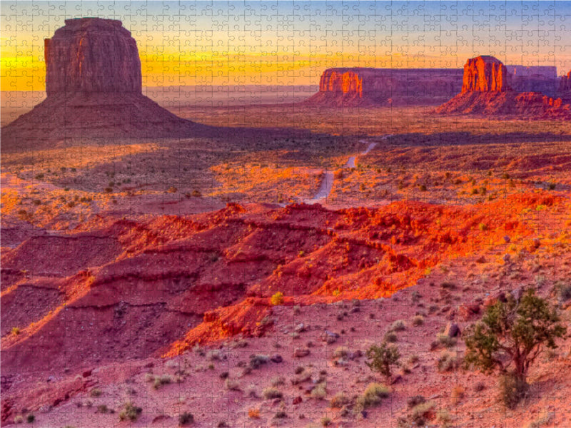 Valley Drive, Monument Valley 1000 Teile Puzzle quer - CALVENDO Foto-Puzzle'
