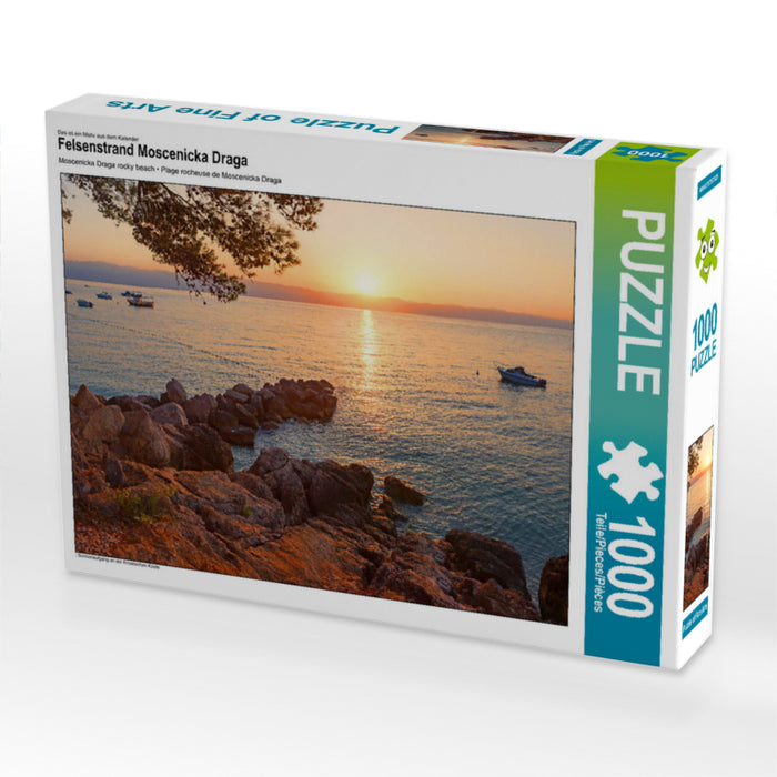 Rocky beach Moscenicka Draga - CALVENDO photo puzzle 