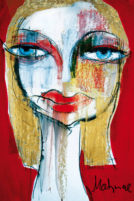 Premium Textil-Leinwand Premium Textil-Leinwand 80 cm x 120 cm  hoch Ein Motiv aus dem Kalender Frauenportraits von Oxana Mahnac