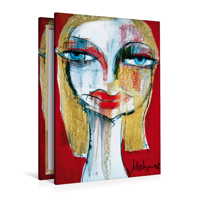 Premium Textil-Leinwand Premium Textil-Leinwand 80 cm x 120 cm  hoch Ein Motiv aus dem Kalender Frauenportraits von Oxana Mahnac