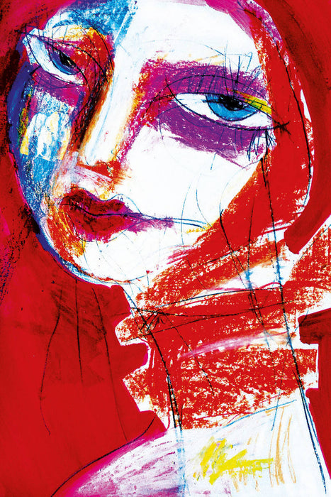 Premium Textil-Leinwand Premium Textil-Leinwand 80 cm x 120 cm  hoch Ein Motiv aus dem Kalender Frauenportraits von Oxana Mahnac