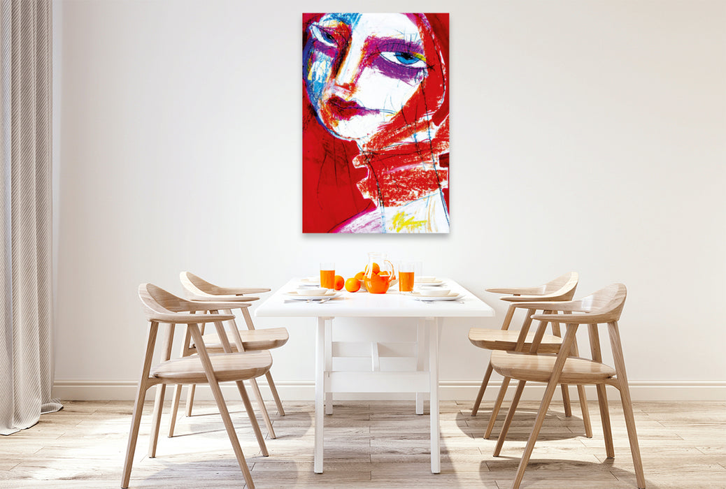 Premium Textil-Leinwand Premium Textil-Leinwand 80 cm x 120 cm  hoch Ein Motiv aus dem Kalender Frauenportraits von Oxana Mahnac