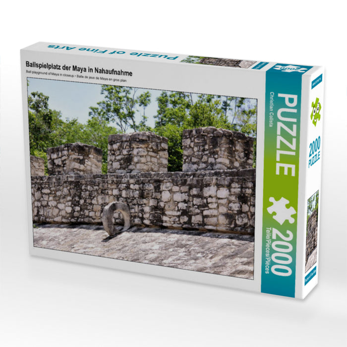 Ballspielplatz der Maya in Nahaufnahme 2000 Teile Puzzle quer - CALVENDO Foto-Puzzle'