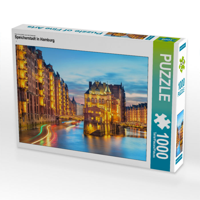 Speicherstadt in Hamburg 1000 Teile Puzzle quer - CALVENDO Foto-Puzzle'