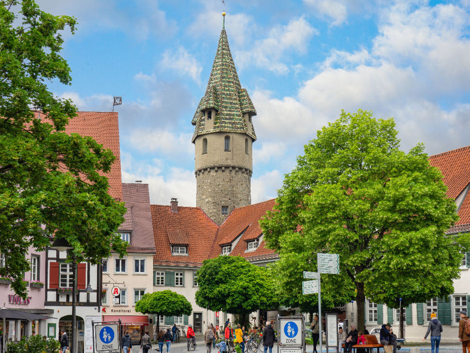 Grüner Turm - CALVENDO Foto-Puzzle'