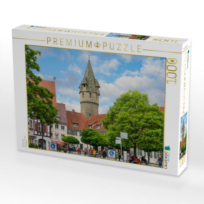 Grüner Turm - CALVENDO Foto-Puzzle'