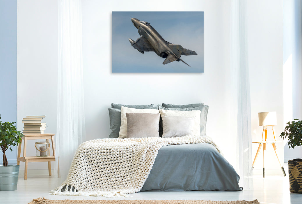 Premium Textil-Leinwand Premium Textil-Leinwand 120 cm x 80 cm quer McDonnell Douglas F-4E Phantom II, 338. Jagdstaffel "Ares" Hellenic Air Force