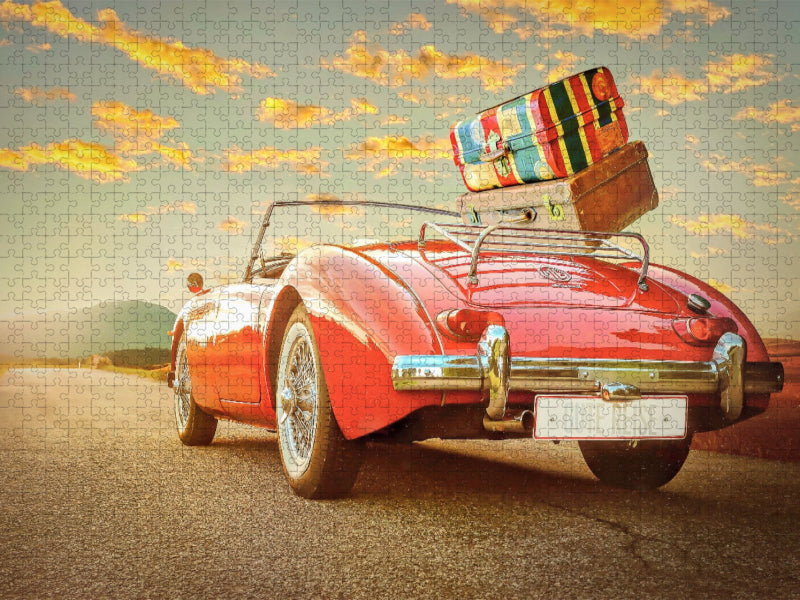 Mein Oldtimer auf der Reise - CALVENDO Foto-Puzzle'