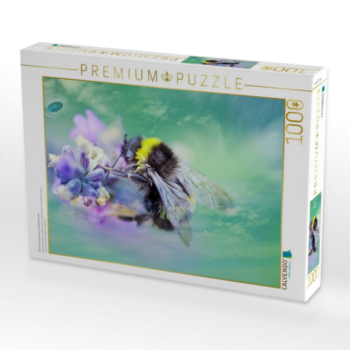 Die kleine Hummel auf Nektarsuche - CALVENDO Foto-Puzzle'